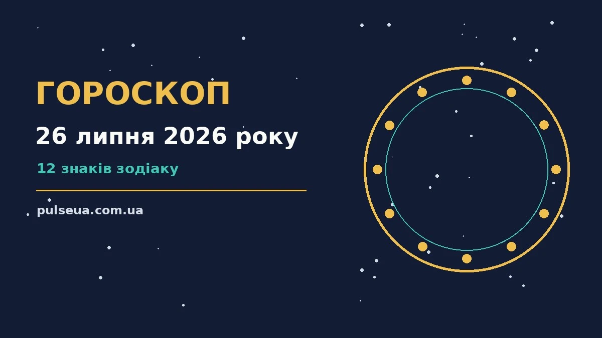 Гороскоп на 26 липня 2026 року: кавовий стіл із нотатками, свічка та кристали на тлі ранкового вікна