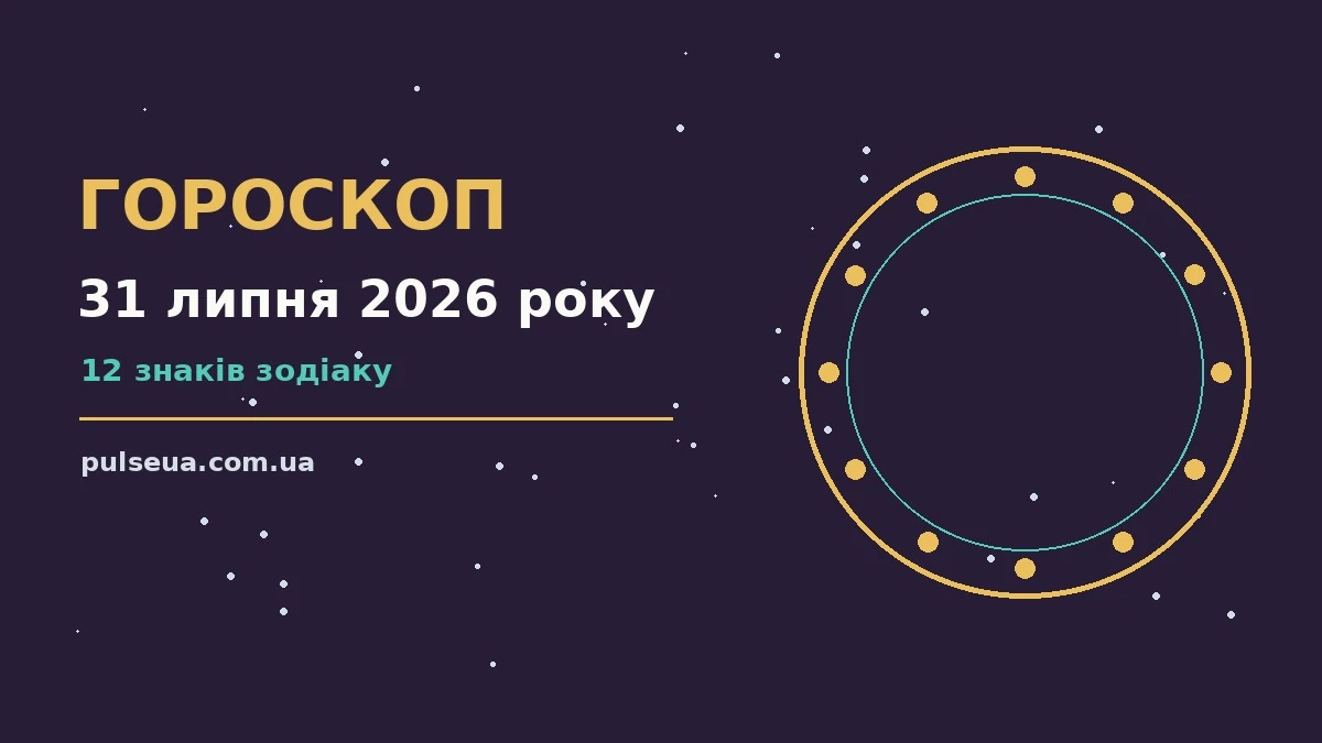 Зоряний гороскоп на 31 липня 2026 року: планування, навчання і завершення справ