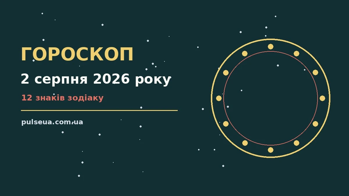 Недільний гороскоп на 2 серпня 2026 року з порадами щодо кар'єри та фінансів