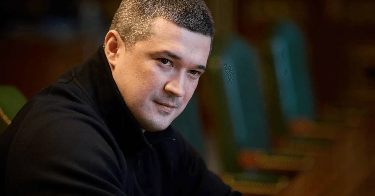 Михайло Федоров під час інтерв'ю Financial Times у Вашингтоні
