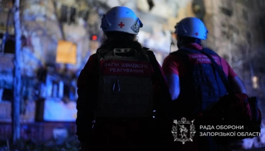 Наслідки удару по Запоріжжю, фото Запорізької обласної військової адміністрації