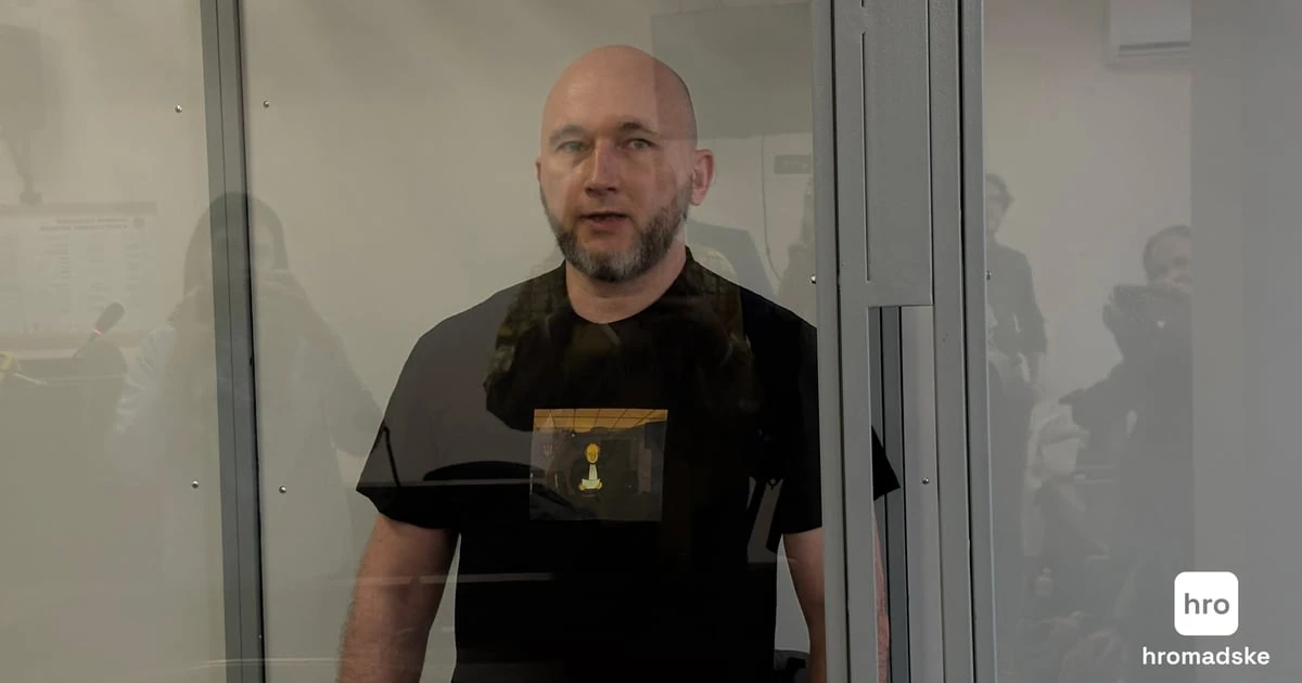 Колишній суддя Олексій Тандир у залі Святошинського районного суду під час засідання