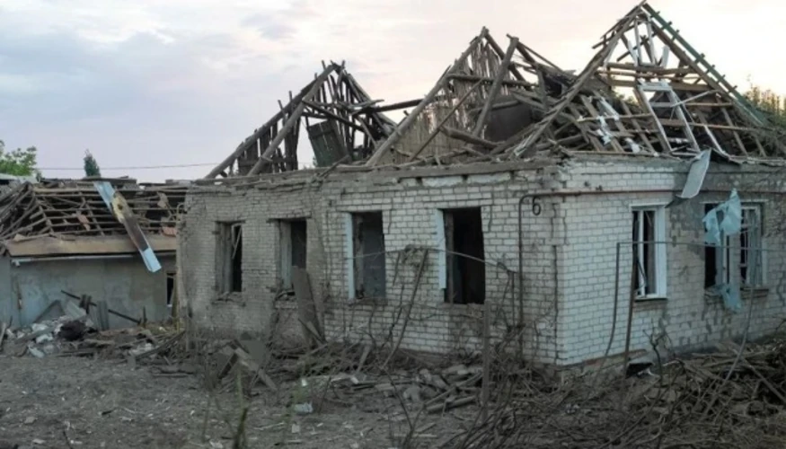 Наслідки дронової атаки РФ по центральному ринку Запоріжжя