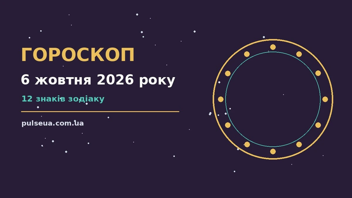 Гороскоп на 6 жовтня 2026 року: зоряний прогноз для дванадцяти знаків
