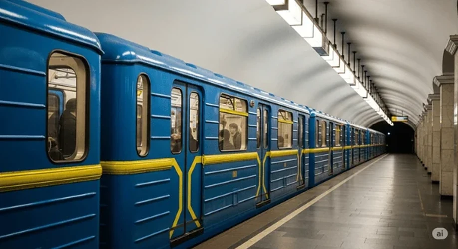 Аварійні бригади та фахівці метрополітену на пошкодженій ділянці червоної лінії біля станцій «Чернігівська» та «Лісова» в